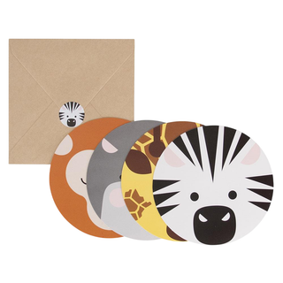 Mini Safari Animal Invitations | Baby Jungle Animal party NZ