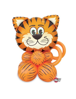 Tiger Balloon Centerpiece | Jungle Safari Tiger Party Supplies NZ