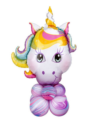 Airfilled Unicorn Balloon Centrepiece - DIY Kit