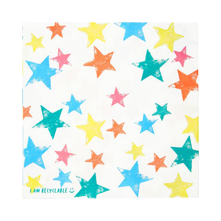 Eco Star Rainbow Napkins - Lunch 20 Pkt
