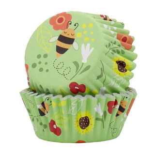 Bees Foil Lined Baking Cups | Garden Party Supplies NZ