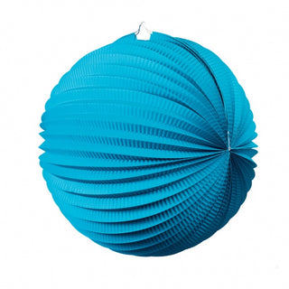 Blue Accordion Lantern - 25cm