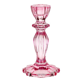 Pink Boho Glass Candle Holder