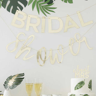 Ginger Ray Gold Bridal Shower Banner