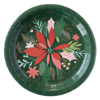 My Mind's Eye Botanical Poinsettia Christmas Plates | Christmas Plates NZ