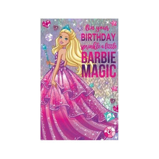 Barbie Magic Birthday Card | Barbie Party Supplies NZ