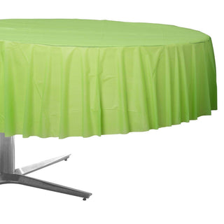 Round Lime Green Tablecover