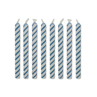 PME | Blue striped candles | Blue Party Supplies NZ