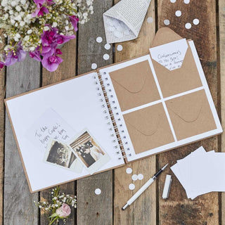 Ginger Ray Envelope Wedding Guest Book