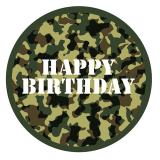 Camouflage Edible Cake Image | Army Party Supplies NZ