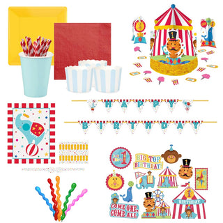 Circus 1st Birthday Party Pack