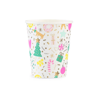Merry & Bright Cups - 8 Pkt