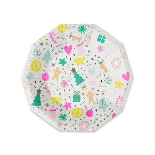 Merry & Bright Plates - Lunch 8 Pkt