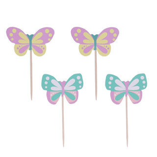 PME Butterfly Cupcake Toppers - 24 Pkt
