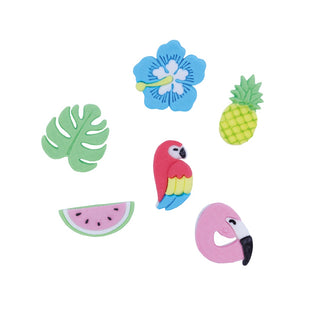 PME Tropical Edible Sugar Decorations - 6 Pkt