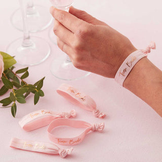 Ginger Ray Pink Team Bride Hen Party Hair Ties | Bridal Shower NZ