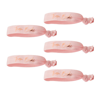 Ginger Ray Pink Team Bride Hen Party Hair Ties - LIMIT ONE PER CUSTOMER