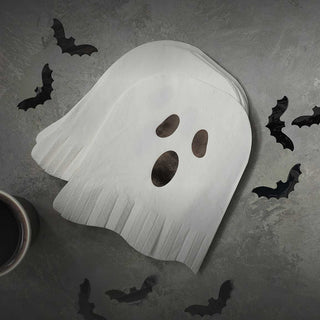Ginger Ray Ghost Fringe Halloween Napkins | Ginger Ray Ghost Napkins | Ghost Fringe Halloween Napkins | Ghost Napkins | NZ Party Supplies |