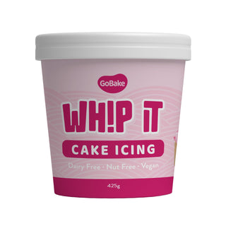 GoBake | Vanilla Pastel Pink Whip It Cake Icing 425g | Pink Cake Decorations NZ