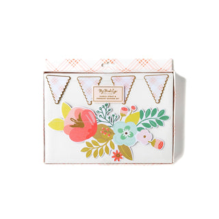 My Mind's Eye Garden Party Floral & Pennant Banner Set