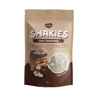 Shakies White Chocolate Choc Shavings 80g
