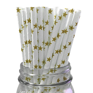 Gold Star Straws - 25 Pkt