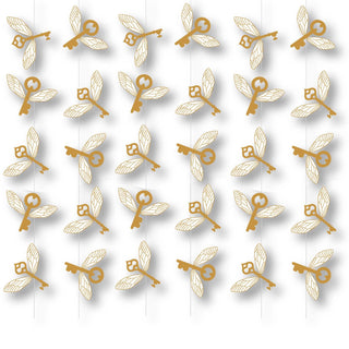Harry Potter Flying Key String Decorations - 6 Pkt