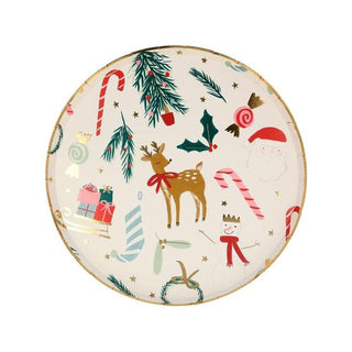 Meri Meri Festive Motif Plates | Christmas Tableware NZ