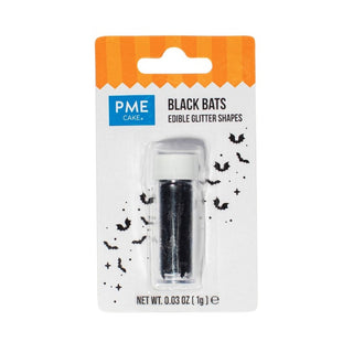 PME | Black Bats Edible Glitter Shapes