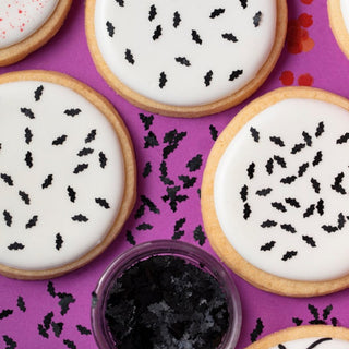 PME Black Bats Edible Glitter Shapes