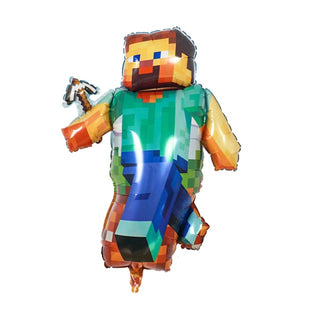 Minecraft Steve Supershape Foil Balloon | Minecraft Party Supplies NZ