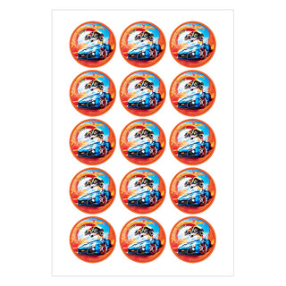 Hot Wheels Deluxe Edible Icing Cupcake Images | Hot Wheels Party Supplies NZ