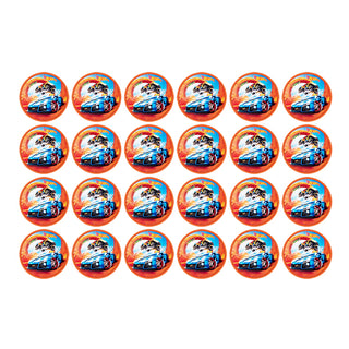 Hot Wheels Edible Icing Cupcake Images | Hot Wheels Party Supplies NZ