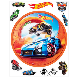 Hot Wheels Edible Icing Cake Image with FREE Edible Icons