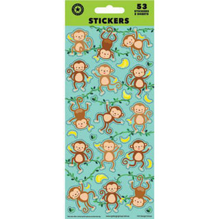 Monkey Stickers | Jungle Animal Party Supplies NZ