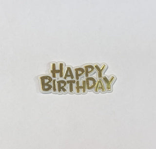 Gold Happy Birthday Cake Topper | Gold Party Supplies NZ