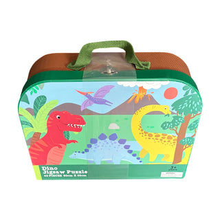 Dinosaur Puzzle Suitcase - 40 Pc