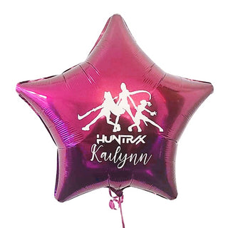 Pink KPop Demon Hunters Huntrix Personalised Foil Balloon
