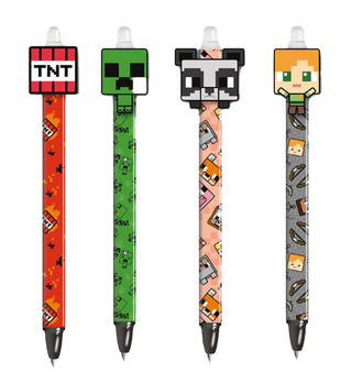 Minecraft Characters Erasable Ink Gel Pen