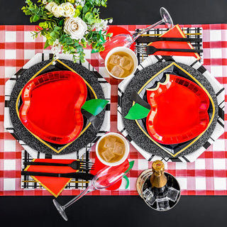 Red Apple Plates - Dinner 12 Pkt