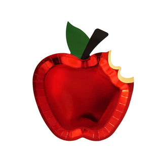 Red Apple Plates - Lunch 12 Pkt