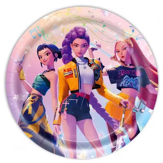 KPop Demon Hunters Lunch Plates | KPop Demon Hunters Party Supplies NZ