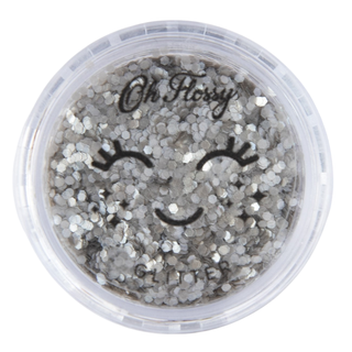 Oh Flossy Silver Biodegradable Cosmetic Glitter