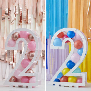 Ginger Ray | Balloon Mosaic | Number 2 | Two | NZ Party Supplies 