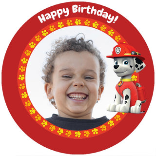 Personalised Paw Patrol Marshall Edible Cake Image | Paw Patrol Party Supplies NZ