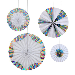 Meri Meri Holographic Pinwheel Decorations | Xmas Party NZ