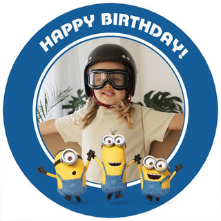 Personalised Minions Edible Cake Image | Minion Party Supplies NZ