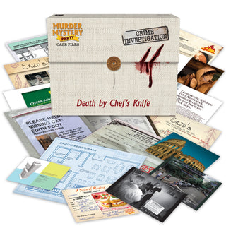 Murder Mystery Party Case Files - Death by Chef's Knife