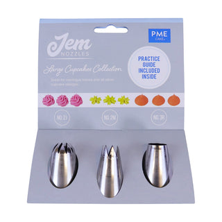 PME Large Cupcakes Jem Nozzle Set | Cake Decorating Supplies NZ