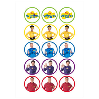 The Wiggles Deluxe Edible Icing Cupcake Images
